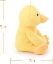 Cuddly Toy Velvet Plush Duck Art.144940 Soft toy Duckling, 23 cm