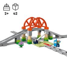 LEGO DUPLO Vilciena Tilta un Sliežu Paplašināšanas Komplekts