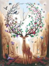 Ravensburger Paint by Number Magic Deer