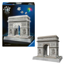 Ravensburger 3D puzle ar LED gaismu: Triumfa arka
