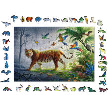 Ravensburger koka puzle 500 gab. Tīģeris džungļos