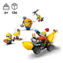 LEGO Minioni Minioni un Banānu Auto