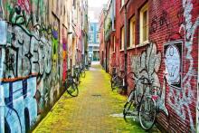 Ravensburger puzle 3000 gabali ielas māksla Amsterdamā