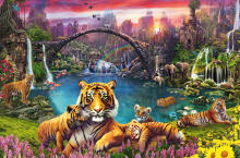 Пазл Ravensburger 3000 деталей Тигр в Лагуне Рая
