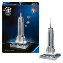 Ravensburger 3D puzle ar LED gaismu: Empire State Building