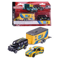 Majorette Racing Car + Trailer