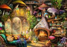 Пазл Ravensburger 1000 деталей: Грибной домик