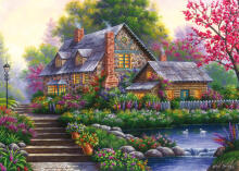 Ravensburger Puzzle 1000 pc Romantic country house