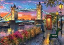 Ravensburger puzle 1000 gabali Tower Bridge saulrieta laikā
