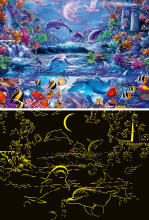 Ravensburger Glow In The Dark Puzzle 500 Pieces: Moonlit Magic