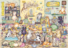 Пазл Ravensburger 1000 деталей: Безумный кот на Пасху