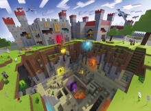 Пазл Ravensburger 300 деталей Minecraft Land Crack
