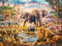 Ravensburger puzle 100 gab. Primārā daba