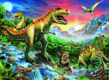 Пазл Ravensburger 100 деталей Время динозавров