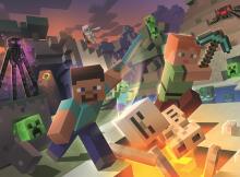 Ravensburger puzle 100 gab. Minecraft Monstri