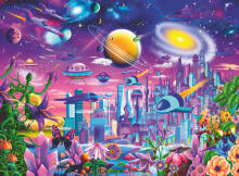 Ravensburger puzle 200 gabali The Cosmic City