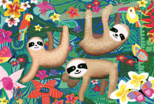 Ravensburger puzle 2x24 gabali Koalas un slothi