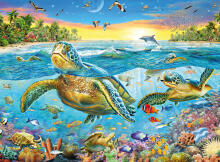 Ravensburger Puzzle 100 pc Swim with Sea Turtles