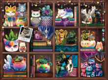 Ravensburger Puzzle 500 Pieces: Cubby Cats and Succulents