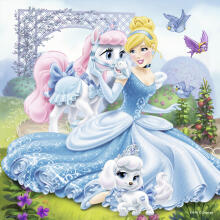 
Ravensburger puzle 3x49 gabali Princese