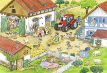 Пазл Ravensburger 2x24 шт. Счастливая деревенская жизнь
