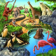 Пазл Ravensburger 3x49 шт. Животные
