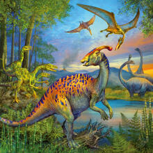 Ravensburger puzle 3x49 gabali dinozauri