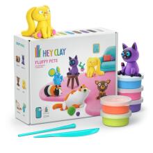 HEY CLAY Моделирующая глина Пуховые животные 6 шт