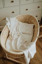 La Bebe™ Eco Natural Linen Swaddle Art.294582 Beige High-quality swaddling blanket made of natural linen (150x100 cm)