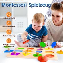 SYHLN Montessori Toy Wooden Art.294586  Деревянная развивающая доска- пазл Монтессори