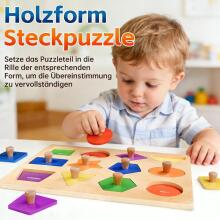 SYHLN Montessori Toy Wooden Art.294586  Деревянная развивающая доска- пазл Монтессори