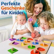 SYHLN Montessori Toy Wooden Art.294586  Деревянная развивающая доска- пазл Монтессори
