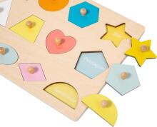 Adena Montessori Wooden Art.294587 Montessori koka puzle-dēlis