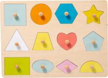Adena Montessori Wooden Art.294587 Montessori koka puzle-dēlis