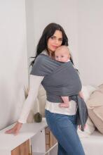 La Bebe™ Huggi Sling Cotton Grey Cloud Art.294742 Woven sling made of natural cotton (470x54 cm)