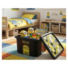Box with lid 24L Karolina &ldquo;Minions Mosaic&rdquo; 42.5x35.5x22.5cm black