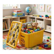Box with lid 30L Karolina &ldquo;Minions Mosaic&rdquo; 45x35x27cm yellow