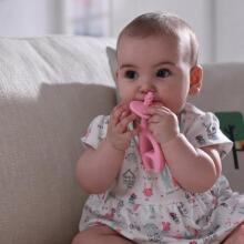Mombella 00511 Teething Toy Dancing Elephant Pink