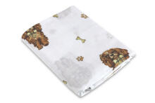 Swaddling blanket / Diaper - 0343 - MUSLIN - size 120x120 - DOG