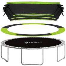 Trampoline cover TP-8FT 244 cm black with green trim