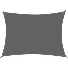 Sun shade sail SN0058 4 x 3 m dark gray