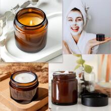 Brown Glass Ointment Jars Сream Art.294989  стеклянные баночки для мазей, 20 мл/30 мл, для крема,1 шт