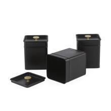 Salter BW14370 Alchemy 3-Piece Canister Set, Black