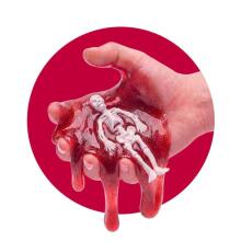 Boo - Skeleton Glitter Slime Set 37g, 2 assorted
