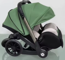 Infant Car Seat Black  Art.295618 Autosēdeklis - ratiņi  jaunas paaudzes  2 in 1