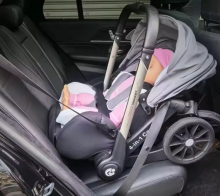 Infant Car Seat Black  Art.295618 Autosēdeklis - ratiņi  jaunas paaudzes  2 in 1