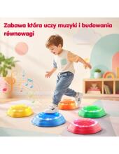 Интерактивные балансировочные камни WOOPIE со звуком и светом 5 шт