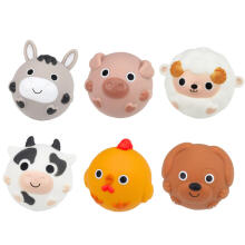 Игрушки для ванны: Животные фермы, горка, корзина, сито, 10 шт.