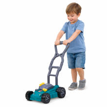 Children's Garden Lawn Mower Pusher Lights Sounds Green