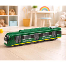 Metro Train City Express Opening Doors Lights Sounds Green